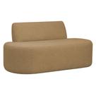Sofá Reto 03 Lugares 180cm Mônaco Bouclé Camel - Nexta Casa