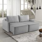Sofá Retrátil 160cm com Porta USB 2 Lugares Moon 2323 Cinza Sofá Retrátil 160cm com Porta USB 2 Lugares Moon 2323 Cinza