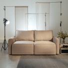 Sofá Retrátil 170cm Mellow Cabecasa Madeiraoriginals Bege Creme