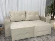 Sofá Retrátil 1,80 m Bege 607 Esther