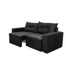 Sofá Retrátil 2 Lugares - 1.95M Tecido suede