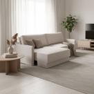 Sofá Retrátil 2 Lugares 180cm Madrid com Braço Slim Linho Off White NS Sofá Retrátil 2 Lugares 180cm Madrid com Braço Slim Linho Off White NS