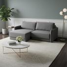Sofá Retrátil 2 Lugares 180cm Madrid com Braço Slim Veludo Cinza NS Cor:Cinza