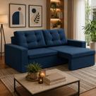 Sofá Retrátil 2 Lugares 1,80m Leda Suede - Castelier Decor
