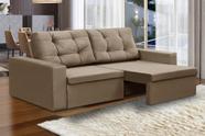 Sofá Retrátil 2 Lugares 1,80m Lia Suede Capuccino Madelina Decor