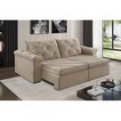 Sofá Retrátil 2 Lugares 242cm Astor 2137 Bege Sofá Retrátil 2 Lugares 242cm Astor 2137 Bege