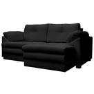 Sofá Retrátil 2 Lugares Bipartido Sala de Estar Piece 175cm Couro Preto G58 - Gran Belo Sofá Retrátil 2 Lugares Bipartido Sala de Estar Piece 175cm Couro Preto G58 - Gran Belo