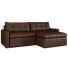 Sofá Retrátil 2 Lugares Para Sala de Estar 184cm Zuno P08 Couro Marrom Mescla - Lyam Decor Sofá Retrátil 2 Lugares Para Sala de Estar 184cm Zuno P08 Couro Marrom Mescla - Lyam Decor