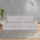 Sofá Retrátil 3 Lugares 200cm Chanel Cinza