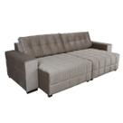 Sofá Retrátil 3 Lugares 210cm Lumiere Espresso Móveis