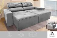 Sofá Retrátil e Reclinável 1,50m Cinza Conforto Premium para Sua Sala