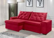 Sofá Retrátil e Reclinável 2.30m ESTILO ESTOFADOS - EUROPA com SoftGel D33 Velupluma "Vermelho" Sofá Retrátil e Reclinável 2.30m ESTILO ESTOFADOS - EUROPA com SoftGel D33 Velupluma "Vermelho"