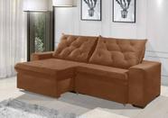 Sofá Retrátil e Reclinável 2.50m ESTILO ESTOFADOS - EUROPA com SoftGel D33 "Terracota"