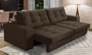 Sofá Retrátil e Reclinável 2 lugares 1,50m com Molas Madrid Suede Marrom Mirra Decor Sofá Retrátil e Reclinável 2 lugares 1,50m com Molas Madrid Suede Marrom Mirra Decor