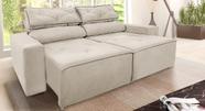 Sofá retrátil e reclinável 2 lugares, 1,80m, com molas Bonnel e espuma D26, ideal para quem busca conforto e durabilidade. Estrutura reforçada