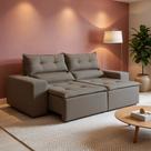 Sofá Retrátil e Reclinável 2 Lugares 196cm Firenze