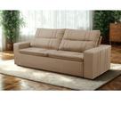 Sofá Retrátil e Reclinável 2 lugares com Molas 1,50m Escócia Suede Cappuccino Mirra Decor