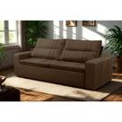 Sofá Retrátil e Reclinável 2 lugares com Molas 1,50m Escócia Suede Mirra Decor