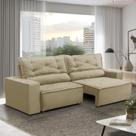 Sofá Retrátil e Reclinável 2 lugares com Molas 1,50m Livia Suede Bege Adonai Estofados Sofá Retrátil e Reclinável 2 lugares com Molas 1,50m Livia Suede Bege Adonai Estofados