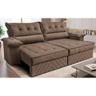 Sofá Retrátil e Reclinável 2,40m com Molas e Espuma D33 Thunder. Velusoft Cama inBox Sofá Retrátil e Reclinável 2,40m com Molas e Espuma D33 Thunder. Velusoft Cama inBox