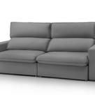 Sofá Retrátil e Reclinável 274cm para Sala de Estar Tóquio