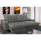 Sofa Retrátil e Reclinável 2,92m com Molas Ensacadas Cama inBox Soft Tecido Suede Cinza Sofa Retrátil e Reclinável 2,92m com Molas Ensacadas Cama inBox Soft Tecido Suede Cinza