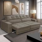 Sofá Retrátil e Reclinável 3 lugares 1,90m com Molas Emily Suede Capuccino Adonai Estofados Sofá Retrátil e Reclinável 3 lugares 1,90m com Molas Emily Suede Capuccino Adonai Estofados
