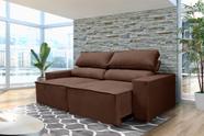 Sofá Retrátil e Reclinável 3 Lugares 2,00m Espuma D28 Marrom
