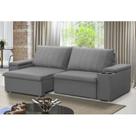Sofá Retrátil e Reclinável 3 Lugares 225cm com Porta Copos Ballarat