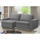 Sofá Retrátil e Reclinável 3 Lugares 225cm com Porta Copos Ballarat Sofá Retrátil e Reclinável 3 Lugares 225cm com Porta Copos Ballarat