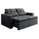 Sofá Retrátil e Reclinável 3 Lugares 2m Veludo Damasco