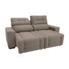 Sofá Retrátil e Reclinável 3 Lugares Blenda II Suede Castanho Sofá Retrátil e Reclinável 3 Lugares Blenda II Suede Castanho
