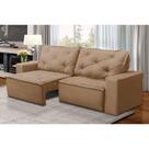 Sofá Retrátil e Reclinável 3 lugares com Molas 1,80m Alicia Suede Cappuccino Kaleo Decor Sofá Retrátil e Reclinável 3 lugares com Molas 1,80m Alicia Suede Cappuccino Kaleo Decor