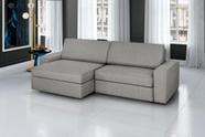 Sofá Retrátil e Reclinável 3 Lugares Linho Cosmos 200cm Cinza Sofá Retrátil e Reclinável 3 Lugares Linho Cosmos 200cm Cinza