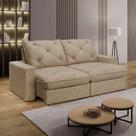 Sofá Retrátil e Reclinável 3 Lugares Pillow Top 240cm Mônaco