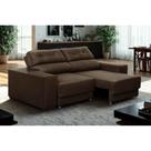 Sofá retrátil e reclinável 3 lugares Roma Suede