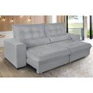 Sofá Retrátil e Reclinável 3,10m Suede Miami