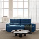 Sofá Retrátil e Reclinável 4 Lugares 250cm Embaúba Extra CabeCasa MadeiraOriginals Azul Diamante Sofá Retrátil e Reclinável 4 Lugares 250cm Embaúba Extra CabeCasa MadeiraOriginals Azul Diamante