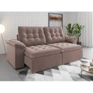 Sofá Retrátil e Reclinável 4 Lugares 250cm Veludo Detroit