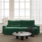 Sofá Retrátil e Reclinável 4 Lugares 300cm Embaúba Extra CabeCasa MadeiraOriginals Verde Diamante
