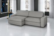 Sofá Retrátil e Reclinável 4 Lugares Linho Cosmos 260cm