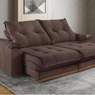 Sofá Retrátil e Reclinável 4 Lugares M-193 2,50m Molas Ensacadas Pillow Top Estofados Martins