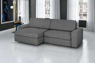Sofá Retrátil e Reclinável 5 Lugares Linho com Molas Cosmos 280cm