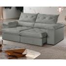 Sofá Retrátil e Reclinável Caixa Zero 2,40m Pillow de 15cm Istambul - Movenzo Estofados Sofá Retrátil e Reclinável Caixa Zero 2,40m Pillow de 15cm Istambul - Movenzo Estofados