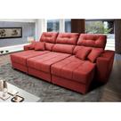Sofá Retrátil e Reclinável Cama inBox Diamond 2,52m Tecido Suede Velusoft Vermelho Sofá Retrátil e Reclinável Cama inBox Diamond 2,52m Tecido Suede Velusoft Vermelho