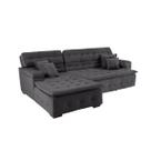 Sofá Retrátil e Reclinável Com Chaise Orlando 2.20x2.10m- Sofisticato