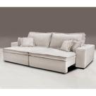 Sofa Retrátil e Reclinável com Molas Cama inBox Premium 2,32m tecido em linho Bege Claro Sofa Retrátil e Reclinável com Molas Cama inBox Premium 2,32m tecido em linho Bege Claro