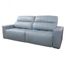 Sofá Retrátil E Reclinável De Couro Atami 2,50 M Light Blue Mempra Design