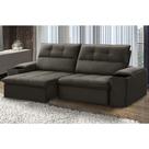 Sofá Retrátil e Reclinável França 250 Cm com Porta Copos e Objetos