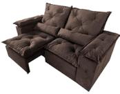Sofa retratil e reclinavel grecia 2m - 2 modulos - marrom Sofa retratil e reclinavel grecia 2m - 2 modulos - marrom
